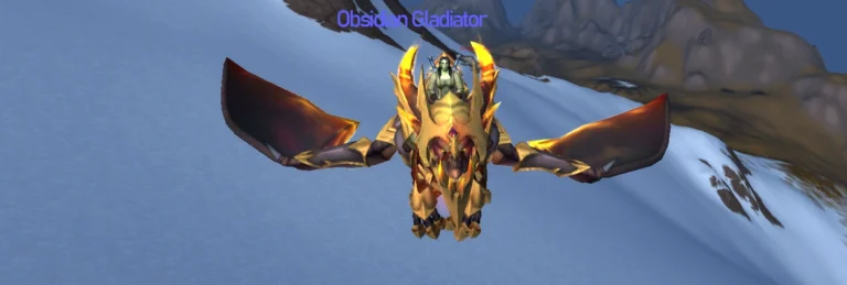 Monk - Rank 1 Obsidian Gladiator TItle & Mount | S4 Dragonflight Gladiator | Elite PvP Rewards