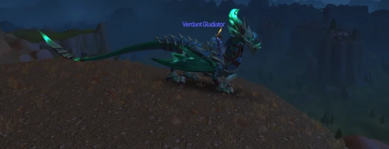 Monk - Rank 1 Verdant Gladiator TItle & Mount | Elite PvP Enchant - Tabard!