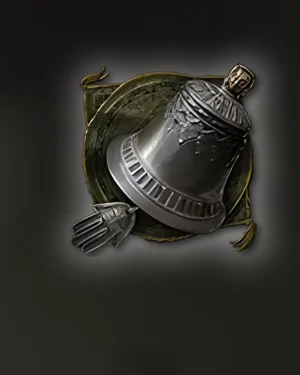 Buy PoE 2 Dreamer’s Knell Lineage Support Gem icon showing silver bell