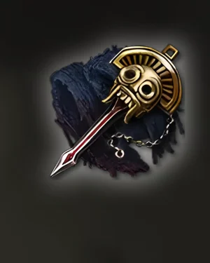 Buy PoE 2 Guatelitzi’s Ablation Lineage Support Gem icon showing golden mask with dagger