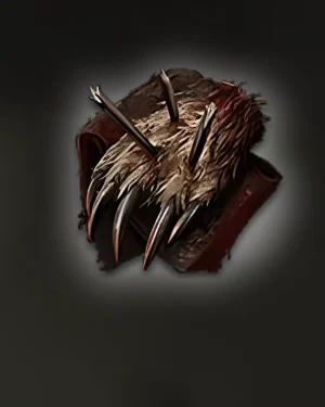 Buy PoE 2 Helbrym’s Hide Lineage Support Gem icon showing bear claw with spikes