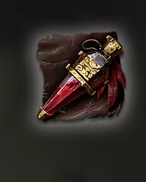 Buy PoE 2 Zerphi’s Infamy Lineage Support Gem icon showing ornate blood vial