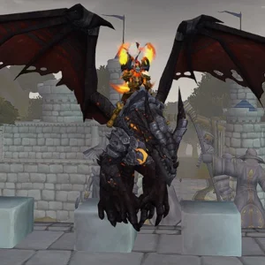 Demon Hunter wielding Flamereaper Mage Tower weapons in World of Warcraft