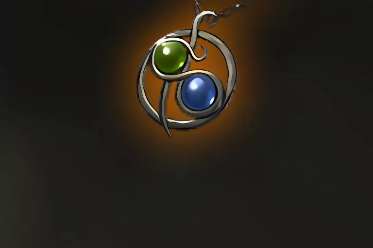 Buy PoE 1 Replica Badge of the Brotherhood – Turquoise amulet linking charge pools and boosting travel utility