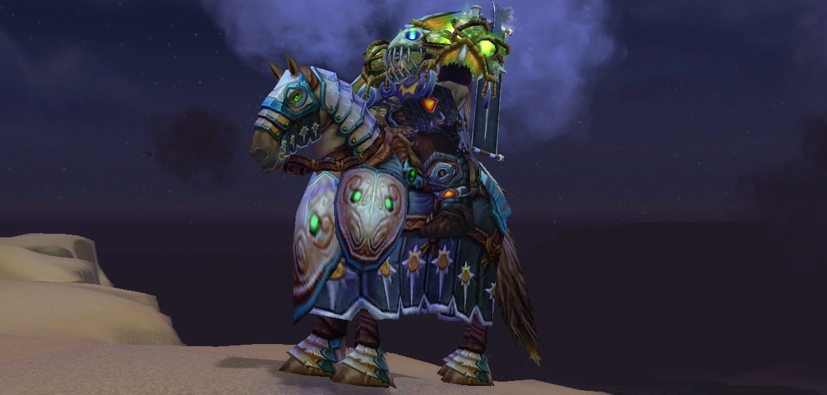 Crusader's Black Warhorse mount – one of World of Warcraft's rare and unobtainable mounts