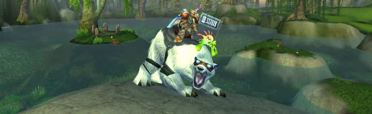 Big Blizzard Bear mount – exclusive World of Warcraft TCG mount from the anniversary promotion
