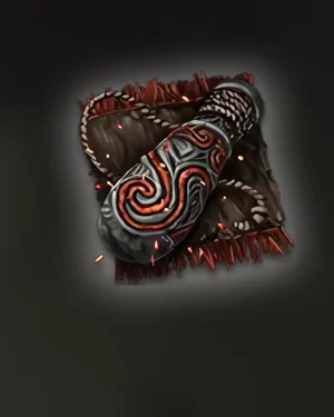 Buy PoE 2 Kaom’s Madness – glowing fissure support gem icon