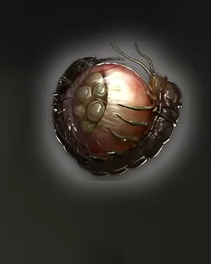 Buy PoE 2 Ulaman’s Gaze – glowing abyssal eye jewel icon