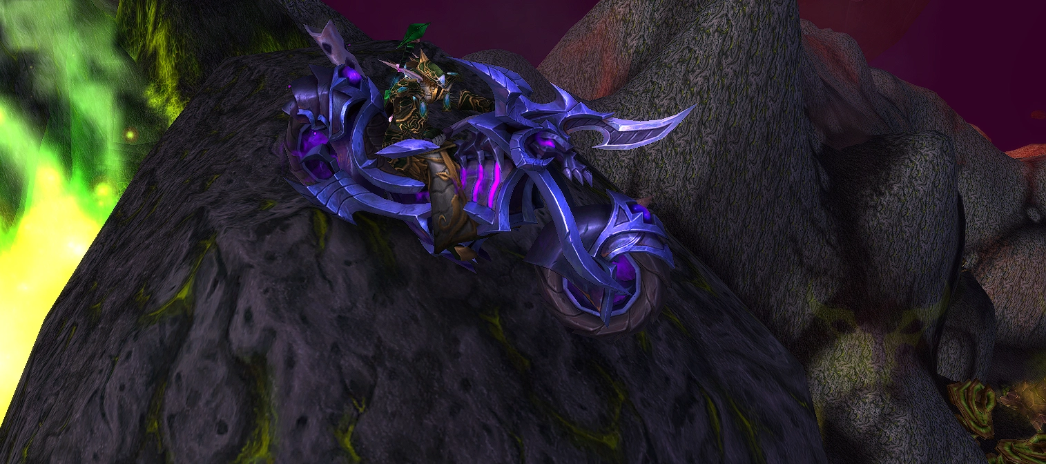 Voidfire Deathcycle exclusive mount in World of Warcraft