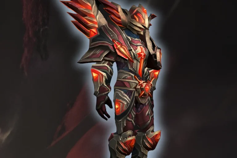 Buy WoW MoP Classic Platinum Challenge Mode Boost – character in elite armor pose inside Challenge Mode dungeon