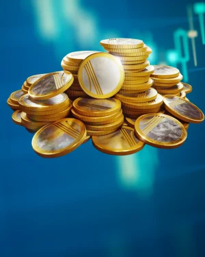 Buy ARC Raider Coins currency image showing ARC Raiders in-game coins and rewards.