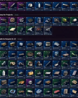 Buy ARC Raiders Materials image showing crafting materials and upgrade resources.