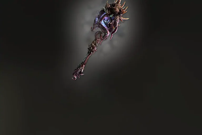 Buy PoE 2 Nebuloch unique mace – spiked demonic weapon with glowing core
