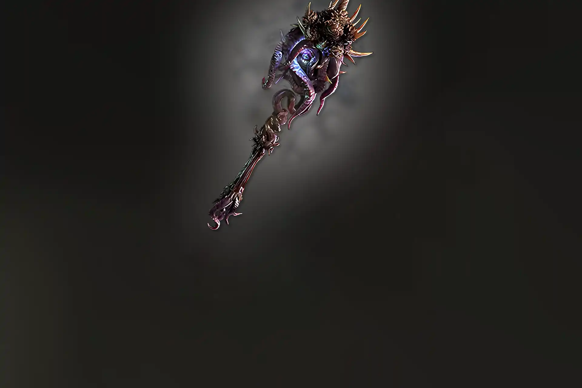 Buy PoE 2 Nebuloch unique mace – spiked demonic weapon with glowing core