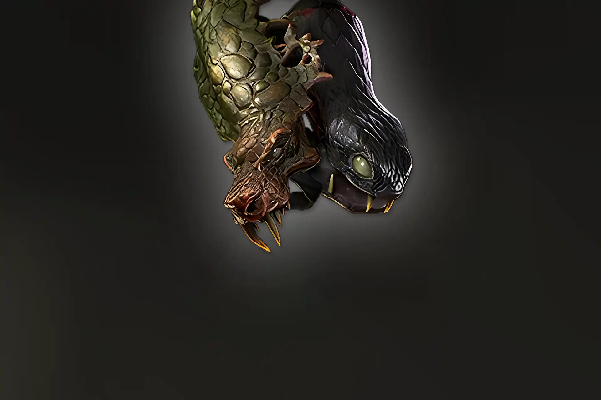 Detailed render of Snakebite gloves in Path of Exile 2. Buy PoE 2 Snakebite unique item
