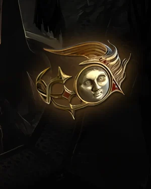 Buy Diablo 4 Argent Veil Unique Ring icon showing silver band with angelic face