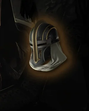 Buy Diablo 4 Judicant’s Glaivehelm Unique Helm icon showing golden winged helmet