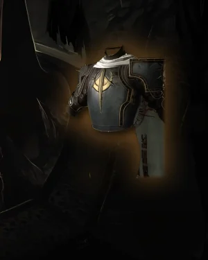 Buy Diablo 4 Mantle of the Grey Unique Chest Armor icon showing grey cloak with golden clasps