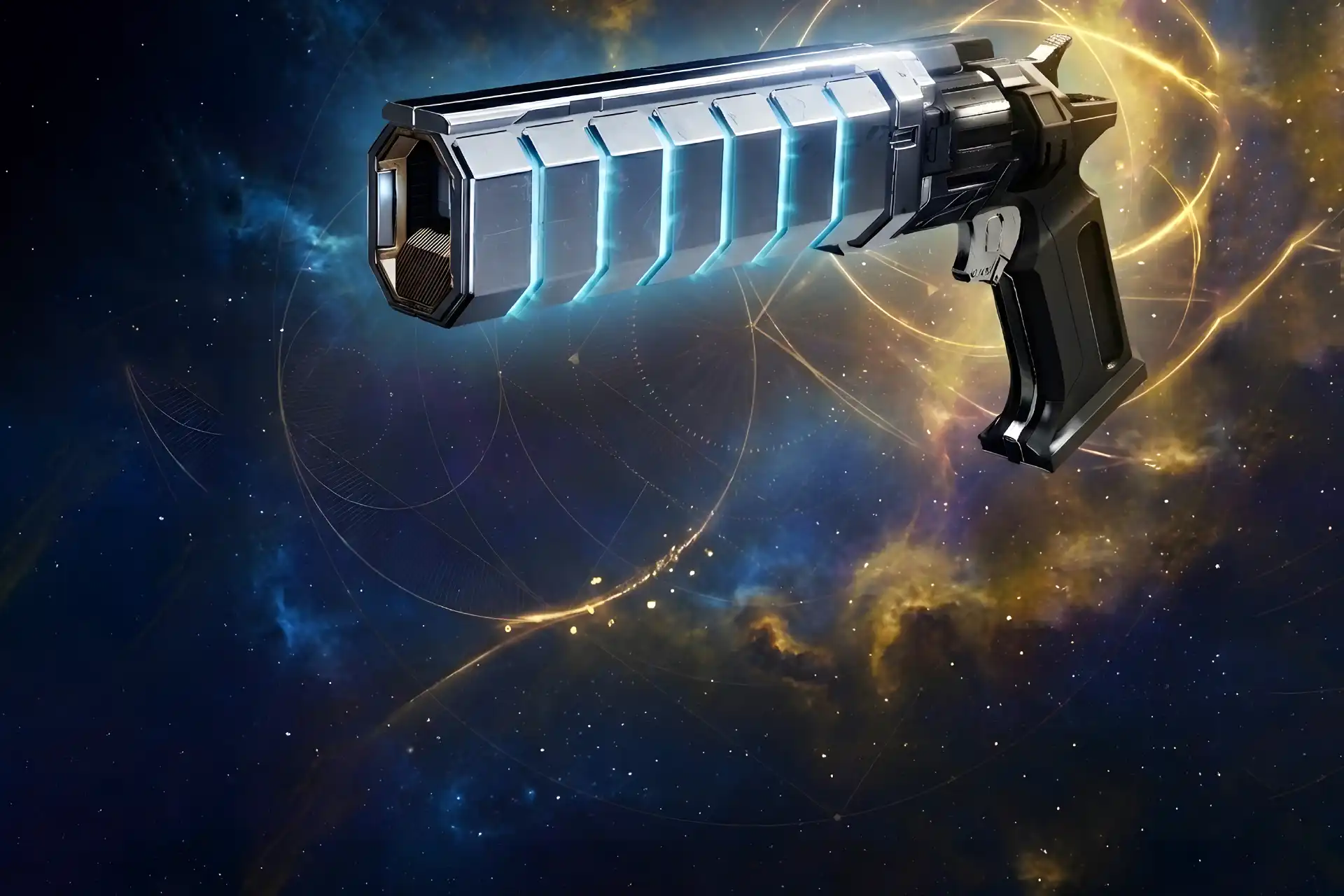 Graviton Spike Exotic Hand Cannon dual-element weapon render, Destiny 2 Graviton Spike farm