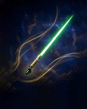 buy Destiny 2 Praxic Blade exotic sword replica with green energy glow