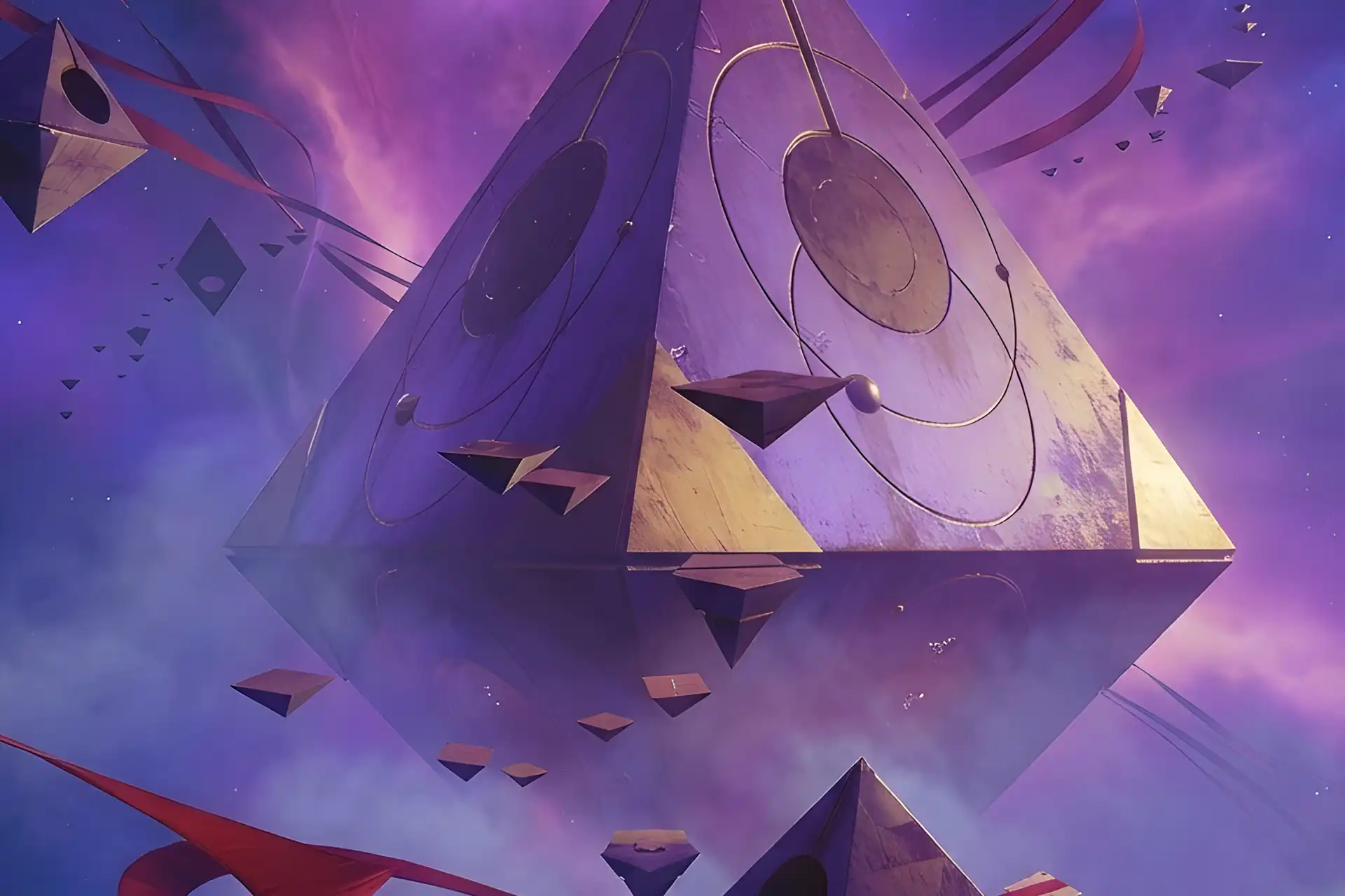 Destiny 2 Prophecy Dungeon Boost promotional art showing the final boss arena environment.