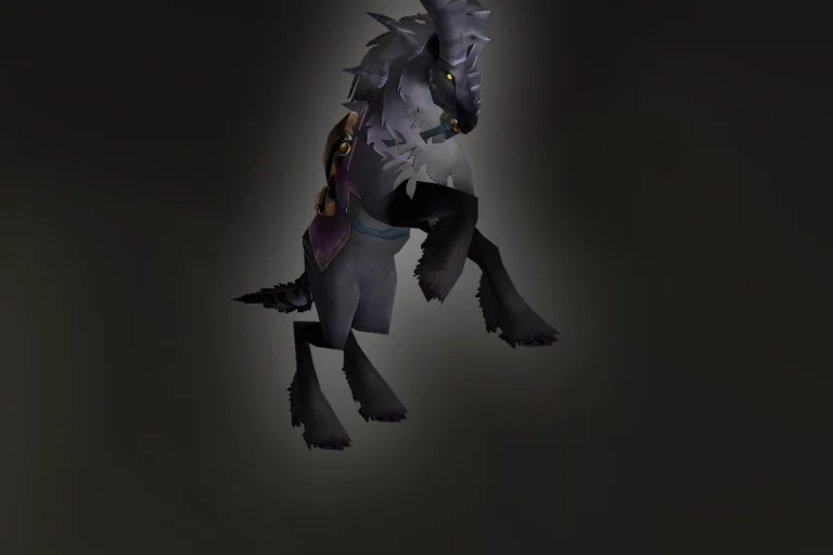 Dark Riding Talbuk mount from TBC Classic with dark purple armor