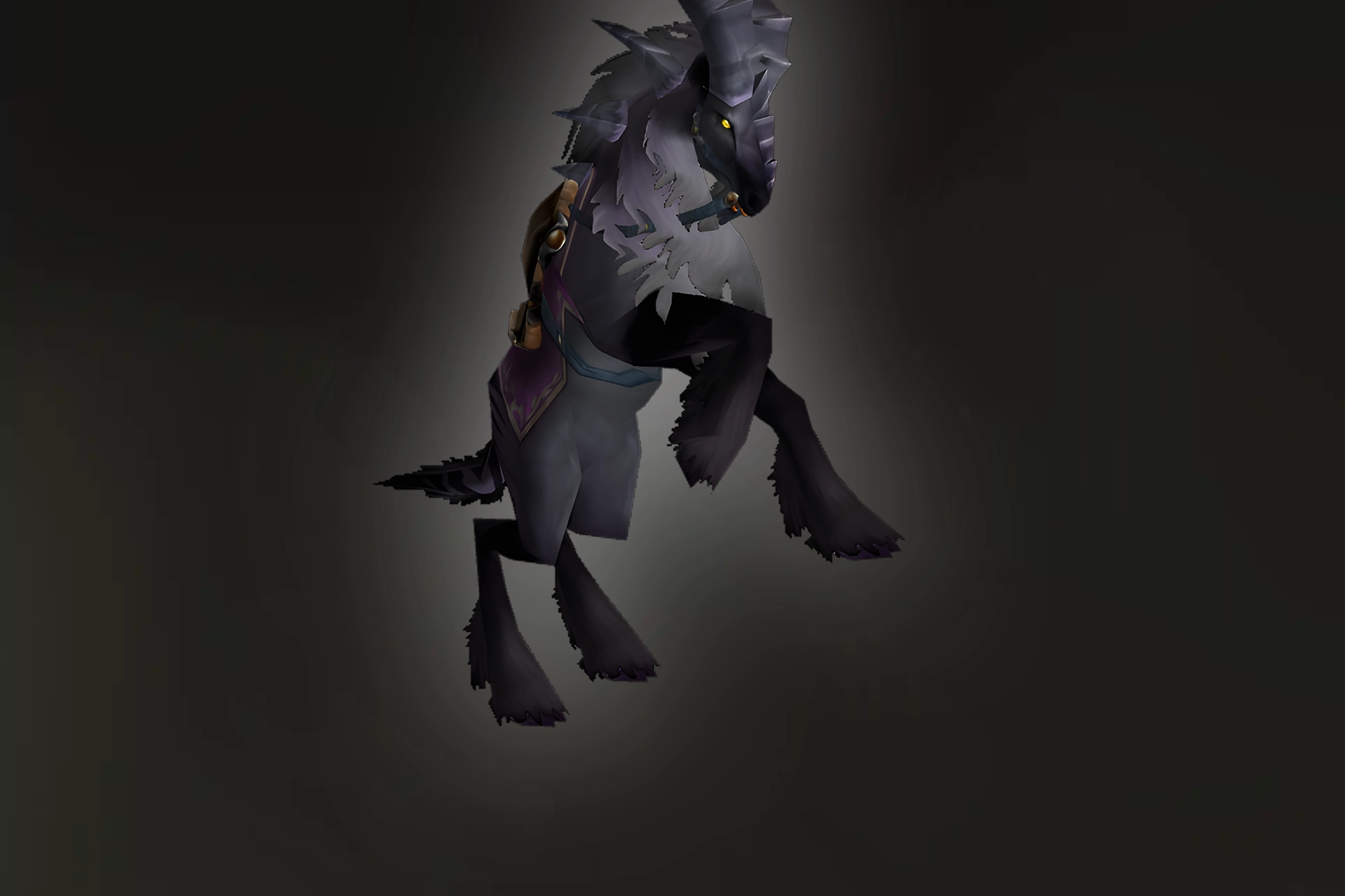 Dark Riding Talbuk mount from TBC Classic with dark purple armor