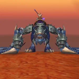 BFA Gladiator riding the Sinister Gladiator's Proto-Drake mount in World of Warcraft