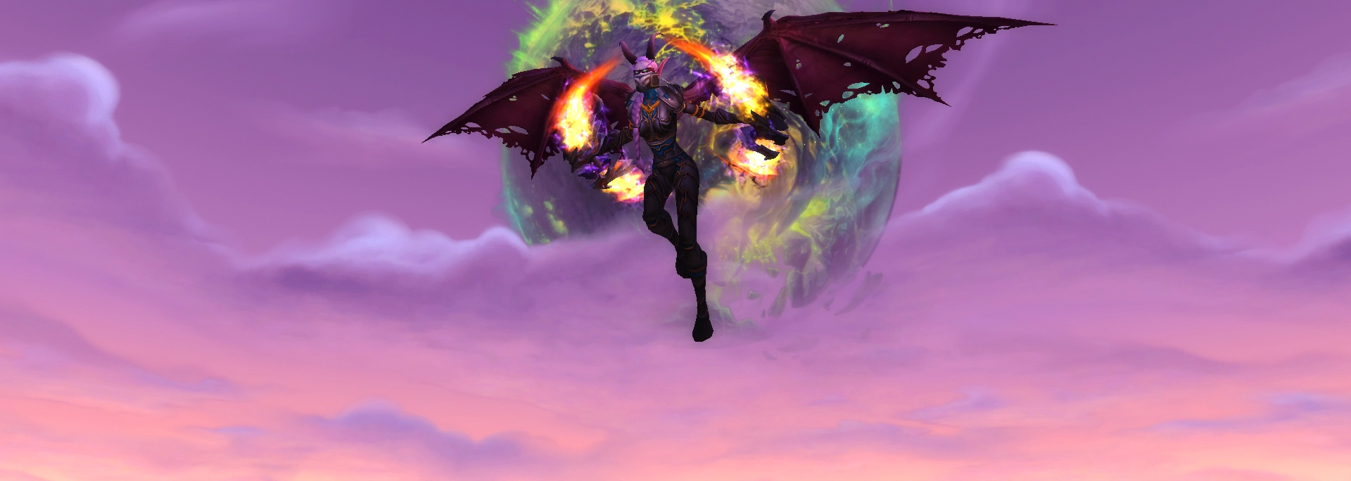 Havoc Mage Tower appearance showcased alongside the iconic Bonescythe Tier 3 armor set in World of Warcraft