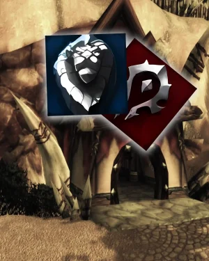 TBC Classic Honor Points Farm image showing Alliance and Horde PvP symbols representing battleground farming in Burning Crusade Classic
