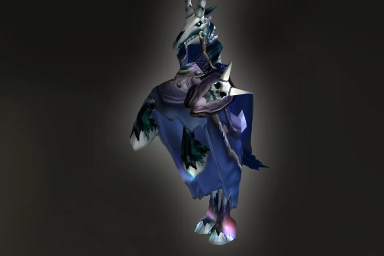Rivendare’s Deathcharger mount from TBC Classic with dark undead appearance
