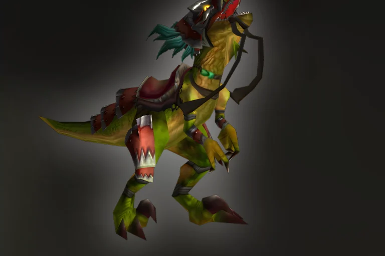 Swift Razzashi Raptor mount from TBC Classic Zul'Gurub raid