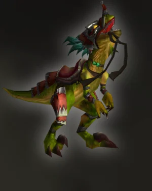 TBC Classic Swift Razzashi Raptor Boost showing Zul'Gurub raptor mount