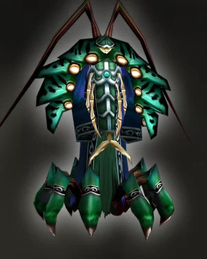 TBC Classic The Arcatraz Boost image featuring Harbinger Skyriss, the final boss of The Arcatraz dungeon