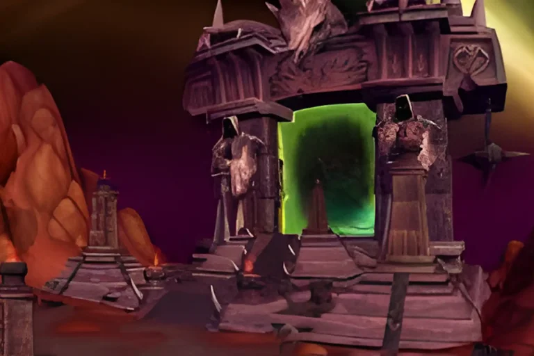 TBC Starter Package service image featuring the Dark Portal and full Burning Crusade Classic character progression options