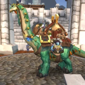 Mighty Caravan Brutosaur Auction House mount in World of Warcraft
