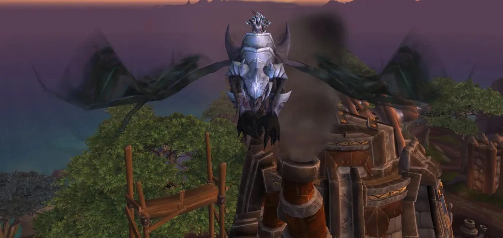 Sinful Gladiator's Soul Eater mount with Hunter Elite PvP Set in World of Warcraft