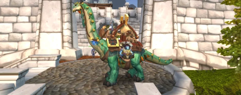 Mighty Caravan Brutosaur Auction House mount in World of Warcraft