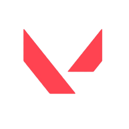 Valorant logo red minimal symbol on transparent background