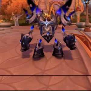Arcanovoid Construct mount with a fully PvE geared Monk in World of Warcraft