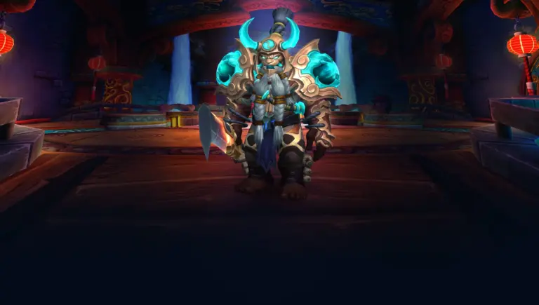Character wearing great looking current gear with a stylish PvE transmog in World of Warcraft