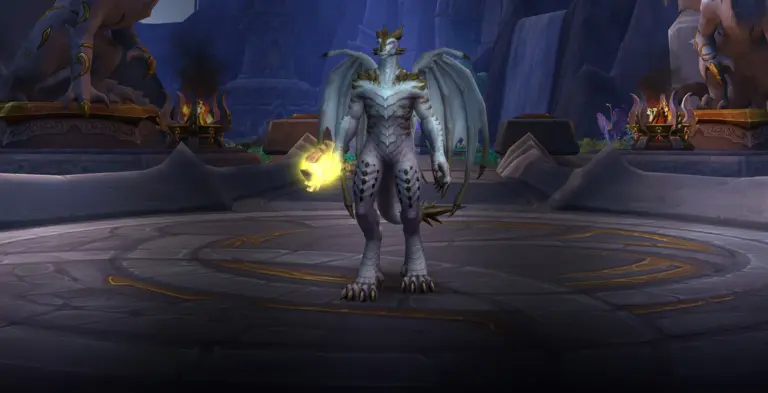 Character wearing great looking current gear with a stylish PvE transmog in World of Warcraft