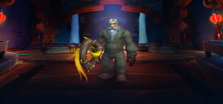 Character wearing great looking current gear with a stylish PvE transmog in World of Warcraft