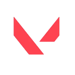 Valorant logo red minimal symbol on transparent background